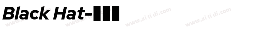 Black Hat字体转换 Black Hat字体转换